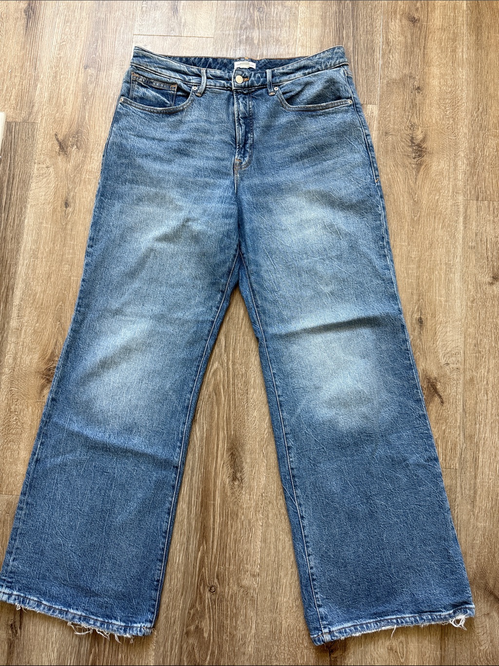 Good American Classic Wide-Leg Womenâs Jeans - Blue